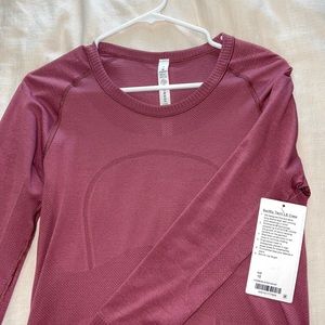 Swiftly Tech LS Crew - Mauve/Pink Color